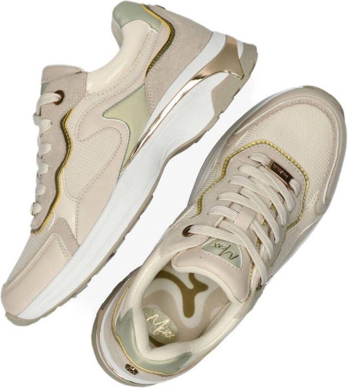 Mexx Portia Love chunky sneakers ecru lichtgroen