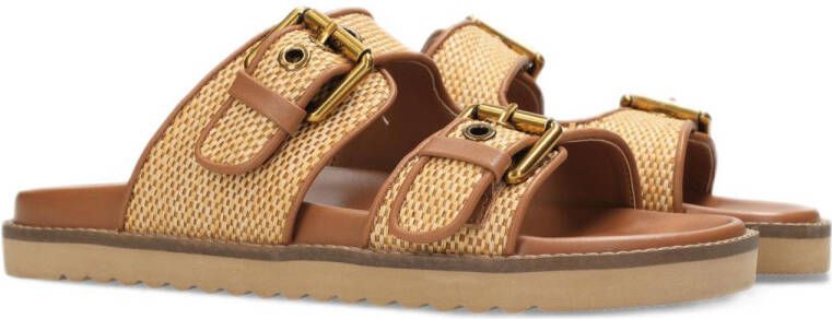 Mexx Reilly Penny slippers cognac beige