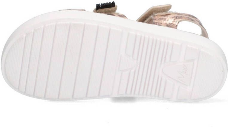 Mexx sandalen met panterprint beige