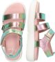 Mexx Kids XX825401-996 Meisjes Platte Sandalen Multicolor Print Leer Klittenband - Thumbnail 4