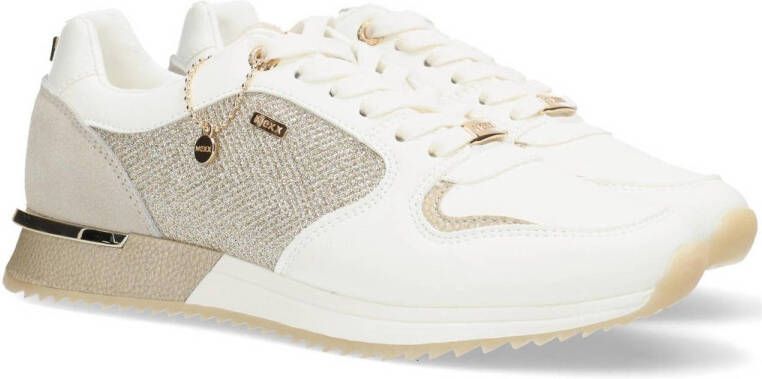 Mexx sneakers wit goud