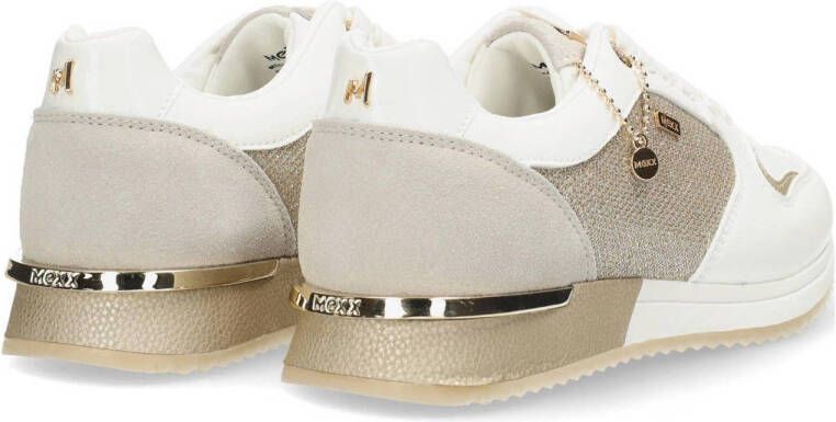 Mexx sneakers wit goud