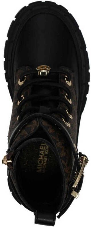 Michael Kors Blake Colby veterboots zwart bruin