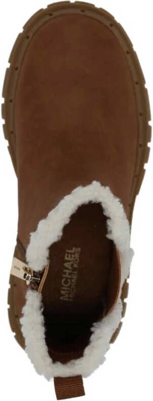 Michael Kors Blake gevoerde enkelboots cognac