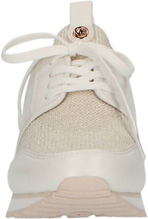 Michael Kors Dash Knit Trainer sneakers wit goud