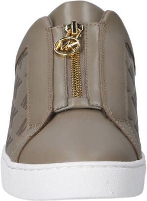 Michael Kors Keaton zip slip on sneakers grijsgroen