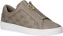 Michael Kors Keaton zip slip on sneakers grijsgroen - Thumbnail 3