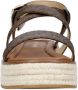 Michael Kors Lynn leren espadrilles bruin - Thumbnail 3