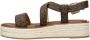 Michael Kors Lynn leren espadrilles bruin - Thumbnail 4