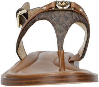 Michael Kors Mandy leren sandalen bruin