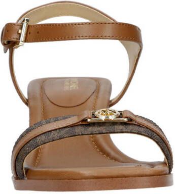Michael Kors Mandy leren sandalettes bruin