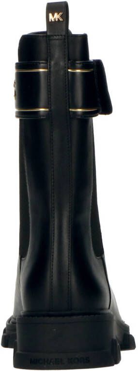 Michael Kors Ridley Strap Chelsea leren chelsea boots zwart