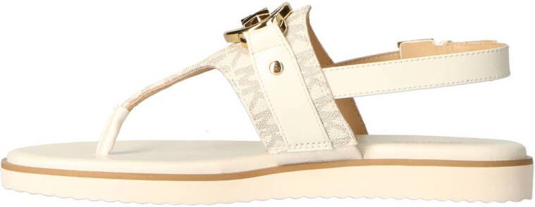 Michael Kors Rory Thong sandalen met gesp ecru