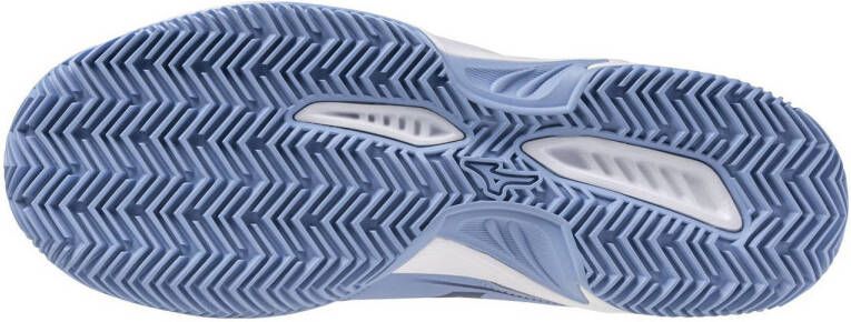 Mizuno Break Shot 5 CC tennisschoenen lichtblauw wit