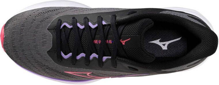 Mizuno hardloopschoenen antraciet donkerblauw roze