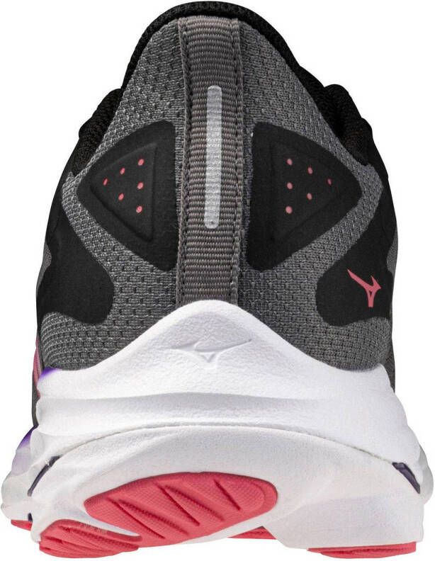 Mizuno hardloopschoenen antraciet donkerblauw roze