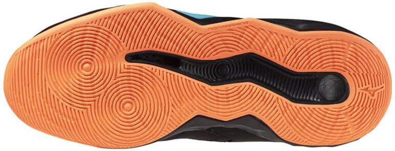 Mizuno Wave Momentum zaalsportschoenen zwart oranje