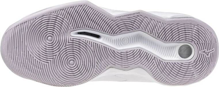 Mizuno Wave zaalsportschoenen wit lila