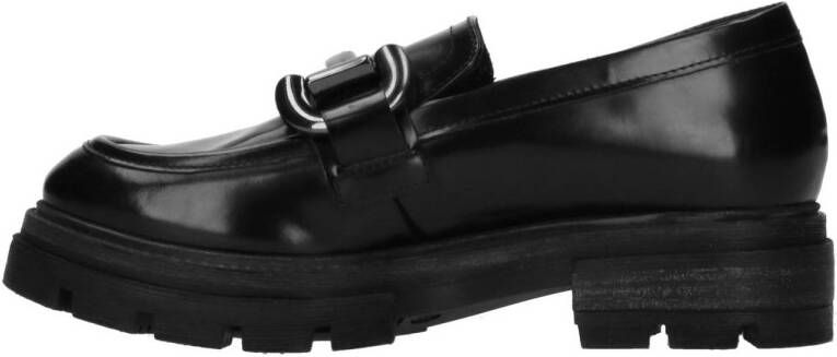 Mjus Betty P31103 chunky leren loafers zwart