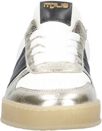 Mjus Genova leren sneakers goud zwart