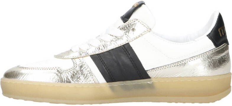 Mjus Genova leren sneakers goud zwart