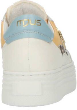 Mjus Valley leren sneakers wit geel