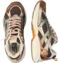 MRP dames sneakers Snatch suède leder en mesh bruin brons en groen - Thumbnail 3