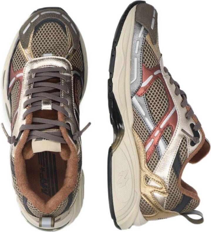 MRP sneakers rood zilver goud