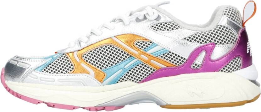 MRP sneakers wit roze oranje