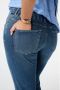 MS Mode aansluitend regular waist broek dark blue denim - Thumbnail 3