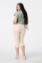 MS Mode aansluitend regular waist broek ecru - Thumbnail 3