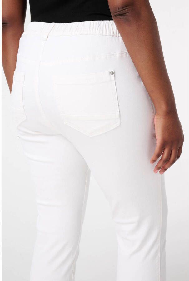 MS Mode skinny regular waist broek wit