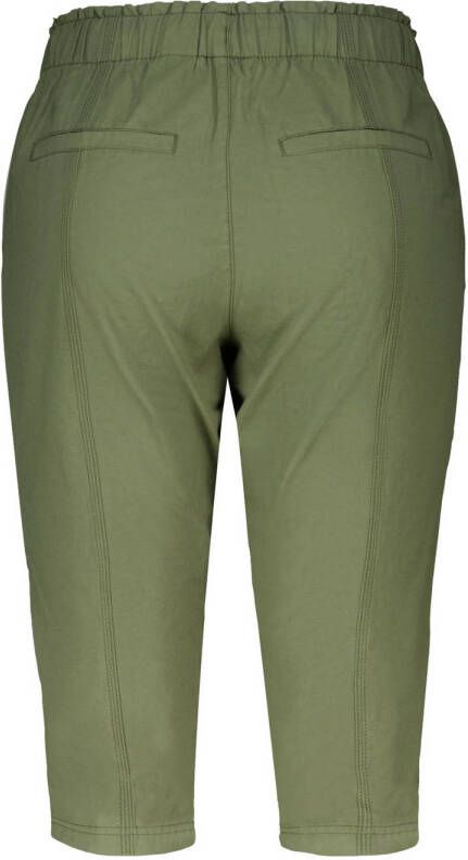 MS Mode straight regular waist broek kaki
