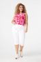 MS Mode straight regular waist broek wit - Thumbnail 2