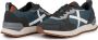 Munich Avenue sneakers blauw grijs oranje - Thumbnail 4