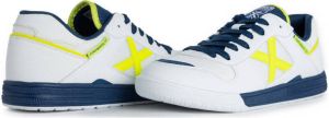 Munich Continental V2 Sr. zaalvoetbalschoenen wit geel donkerblauw