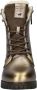 Mustang Shoes Veterschoenen enkellaars hakken in metallic-look smalle vorm - Thumbnail 4