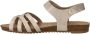 Mustang Sandalen Plat Sandalen Plat Goudkleur - Thumbnail 3