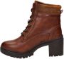 Mustang Veterschoenen Hak Veterschoenen Hak Cognac - Thumbnail 3