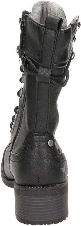 Mustang veterboots zwart