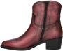 Nelson Brenda leren enkellaarzen rood metallic - Thumbnail 3