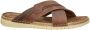 Nelson Forrest leren slippers cognac - Thumbnail 3