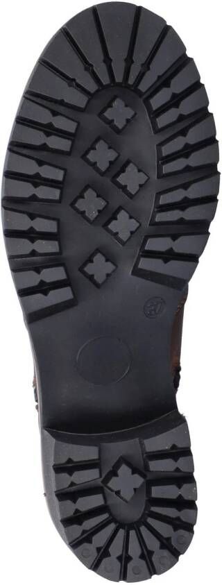 Nelson gevoerde leren enkellaarzen bruin