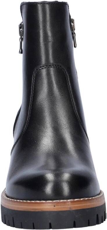 Nelson gevoerde leren enkellaarzen zwart