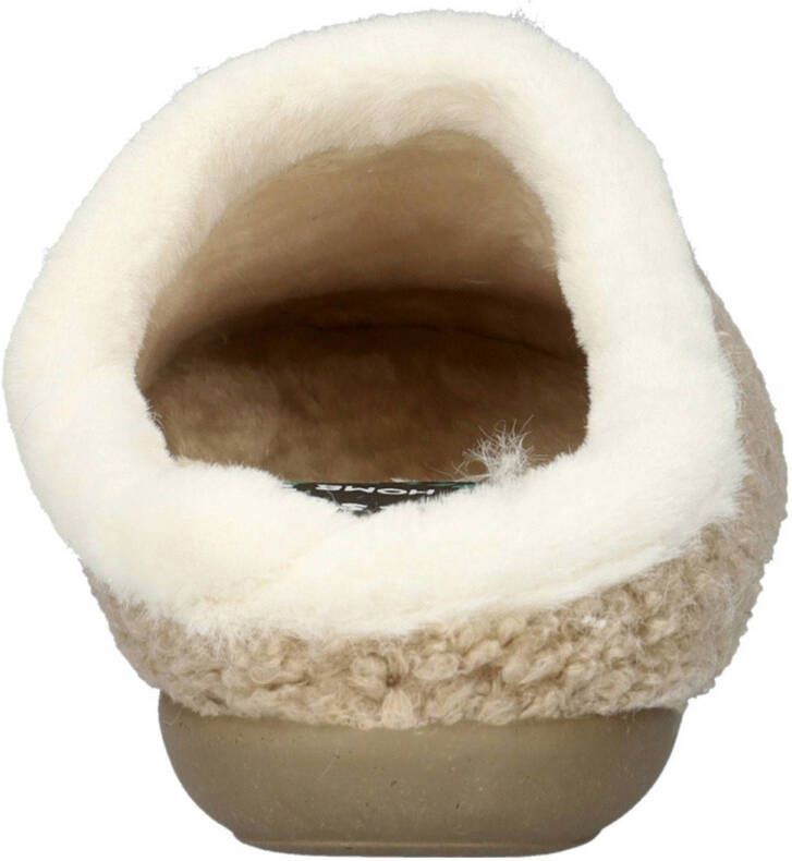 Nelson Home teddy pantoffels beige