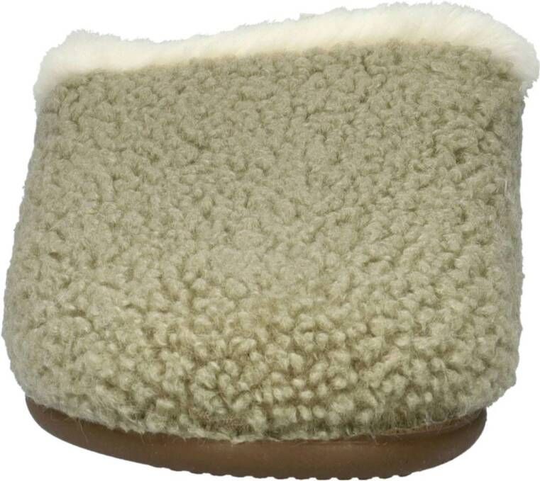Nelson Home teddy pantoffels lichtgroen