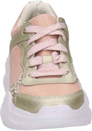 Nelson Kids chunky sneakers roze goud