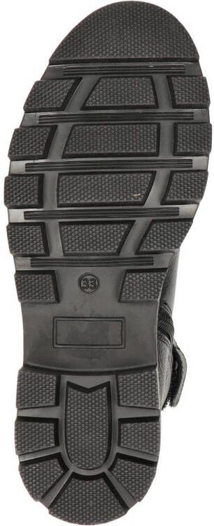 Nelson Kids leren enkelboots zwart
