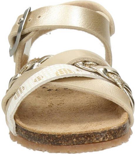 Nelson Kids leren sandalen goud