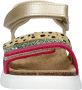 Nelson Kids leren sandalen goud groen roze Multi Meisjes Leer Meerkleurig 33 - Thumbnail 4